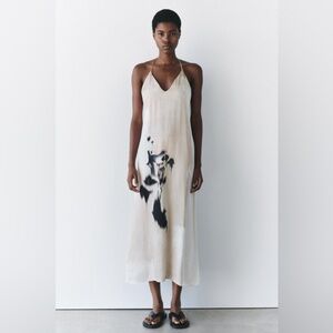 Zara Printed Slip Dress